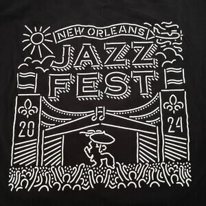 Rare New Orleans Jazz Fest 2024 Staff T-shirt Second Line Festival Size XL